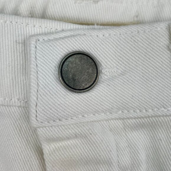 NWT MASON & BELLE White Denim Studded Cut Off Hi-Rise Shorts Size 6 / 28 Casual - Picture 7 of 12